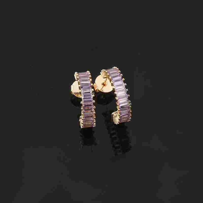 Cubic Zirconia Dainty Stud Earring