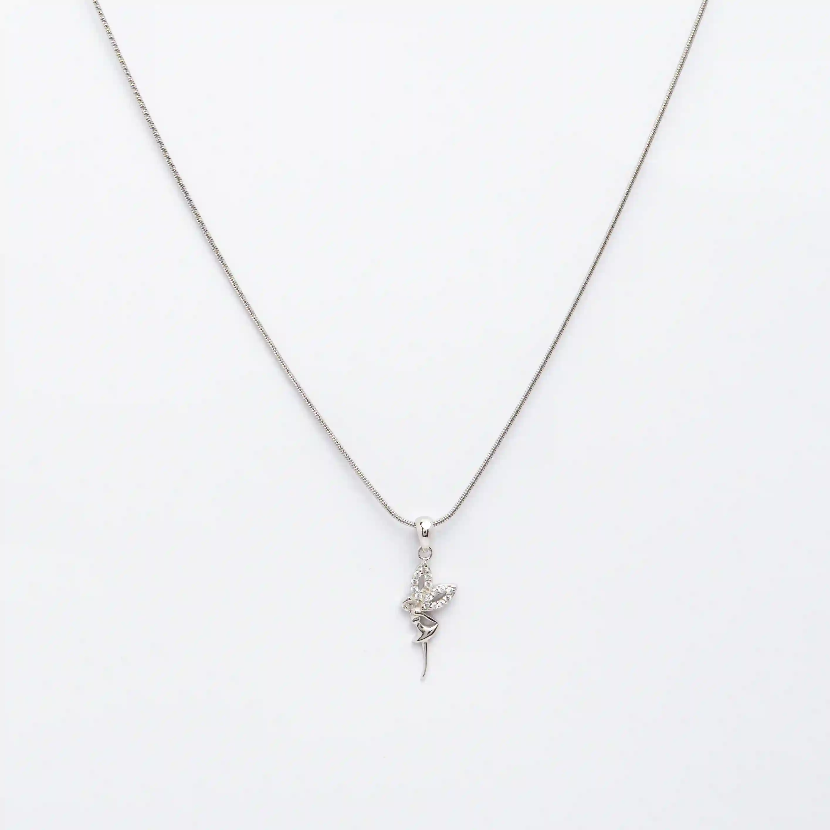 S925 Sterling Silver Fairy Dancing Necklace