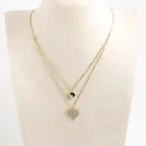 2 Layer - Heart Shaped Necklace