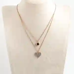 2 Layer - Heart Shaped Necklace